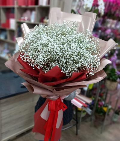 Букет цветов из: Гипсофила в Верхнестепном