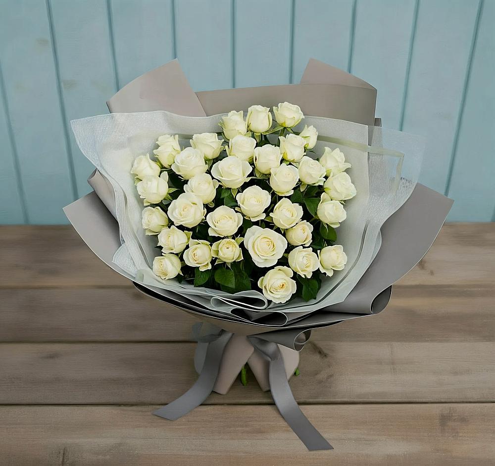 Букет Белоснежная нежность в Верхнестепном