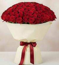 Букет 101 Красная роза Милано в Верхнестепном