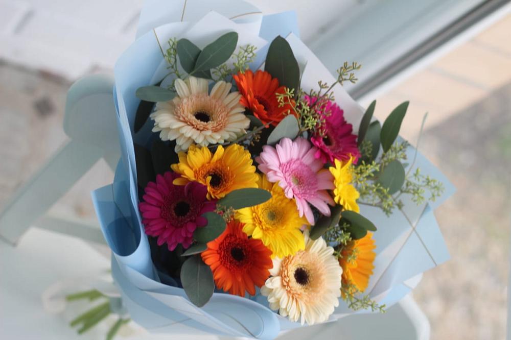 Букет цветов из: Герберы в Верхнестепном