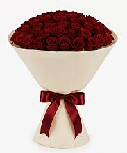 Букет 101 Бордовая роза Блэк Бакарра в Верхнестепном
