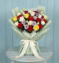 Букет цветов из:  Розы в Верхнестепном