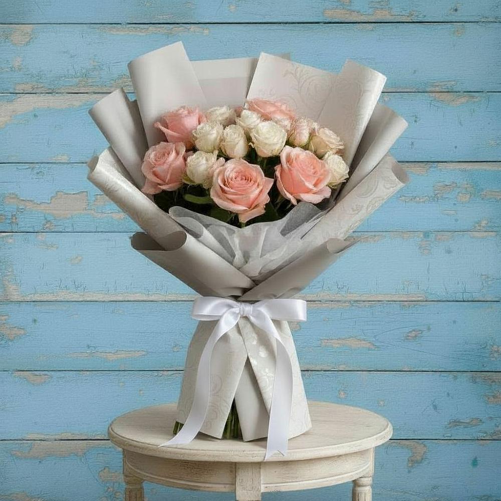 Букет цветов из: Розы в Верхнестепном