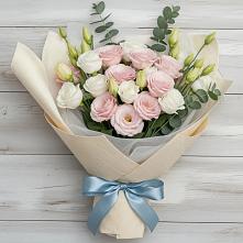 Букет цветов из:  Лизиантусы в Верхнестепном