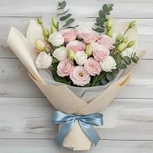 Букет цветов из:  Лизиантусы в Верхнестепном