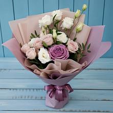 Букет цветов из:  Розы и Лизиантусы #REPLACE_PRED# Верхнестепном