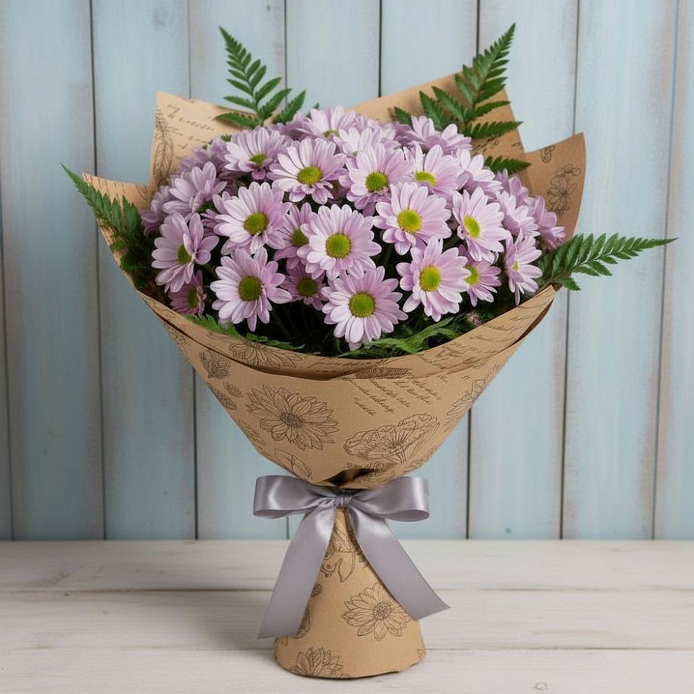Букет цветов из: Хризантемы в Верхнестепном