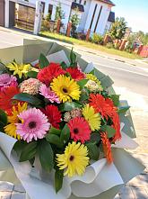 Букет цветов из:  Герберы #REPLACE_PRED# Верхнестепном