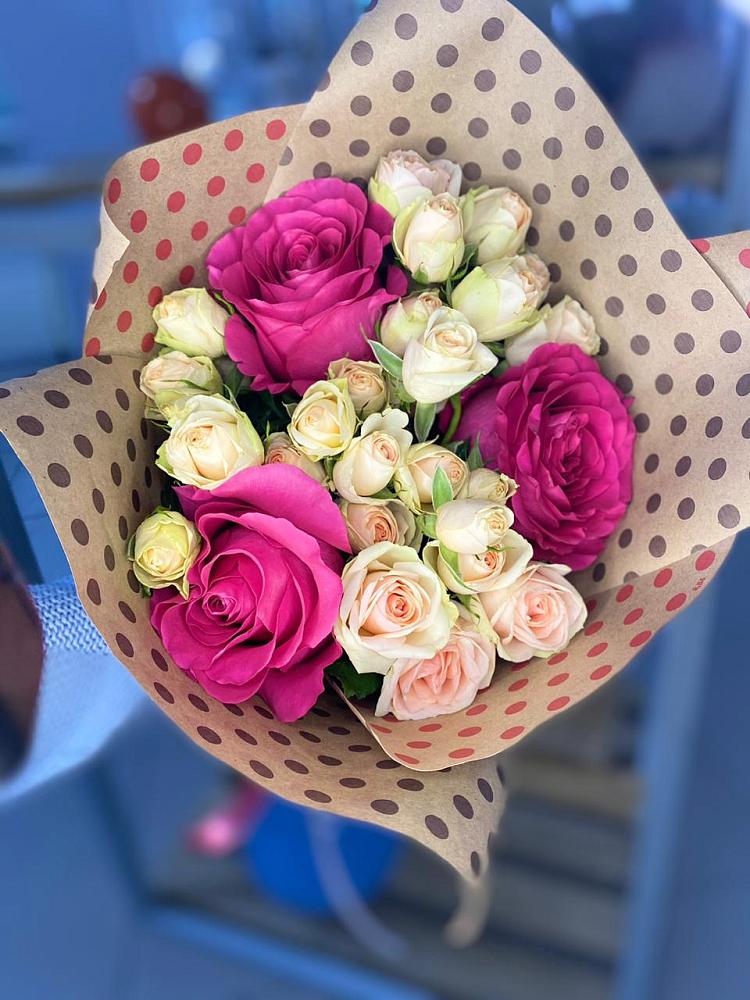 Букет цветов из: Розы в Верхнестепном