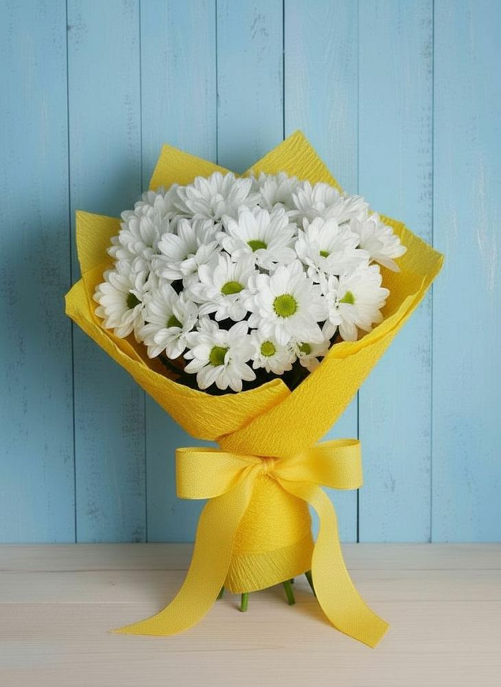 Букет цветов из: Хризантемы в Верхнестепном