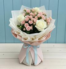 Букет цветов из:  Розы в Верхнестепном