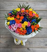 Букет цветов из:  Розы и Хризантемы в Верхнестепном