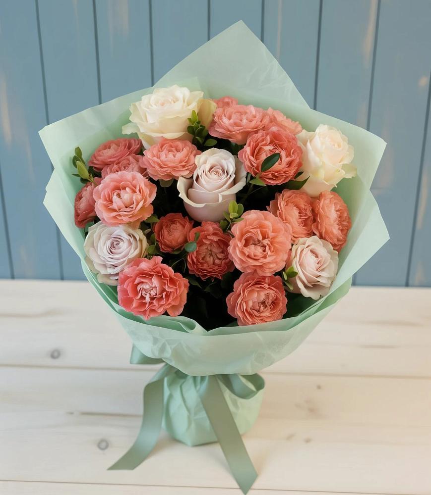 Букет цветов из: Розы в Верхнестепном