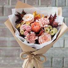 Букет цветов из:  Гвоздики, Хризантемы и Розы в Верхнестепном