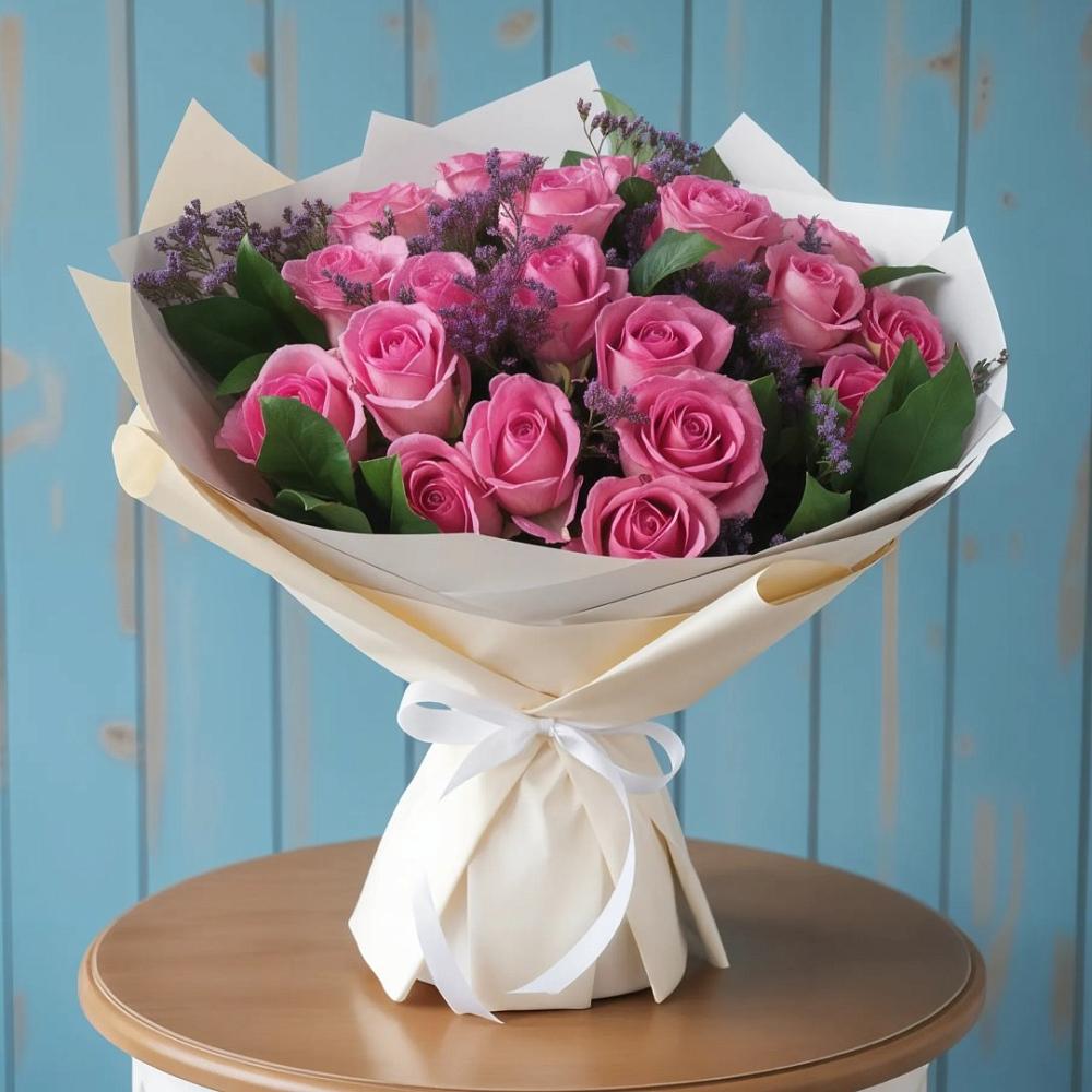 Букет цветов из: Розы в Верхнестепном