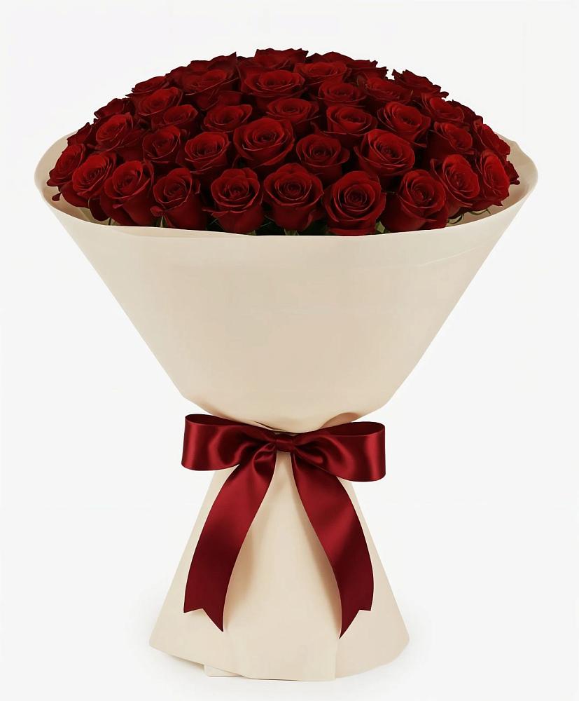 Букет 101 Бордовая роза Блэк Бакарра в Верхнестепном