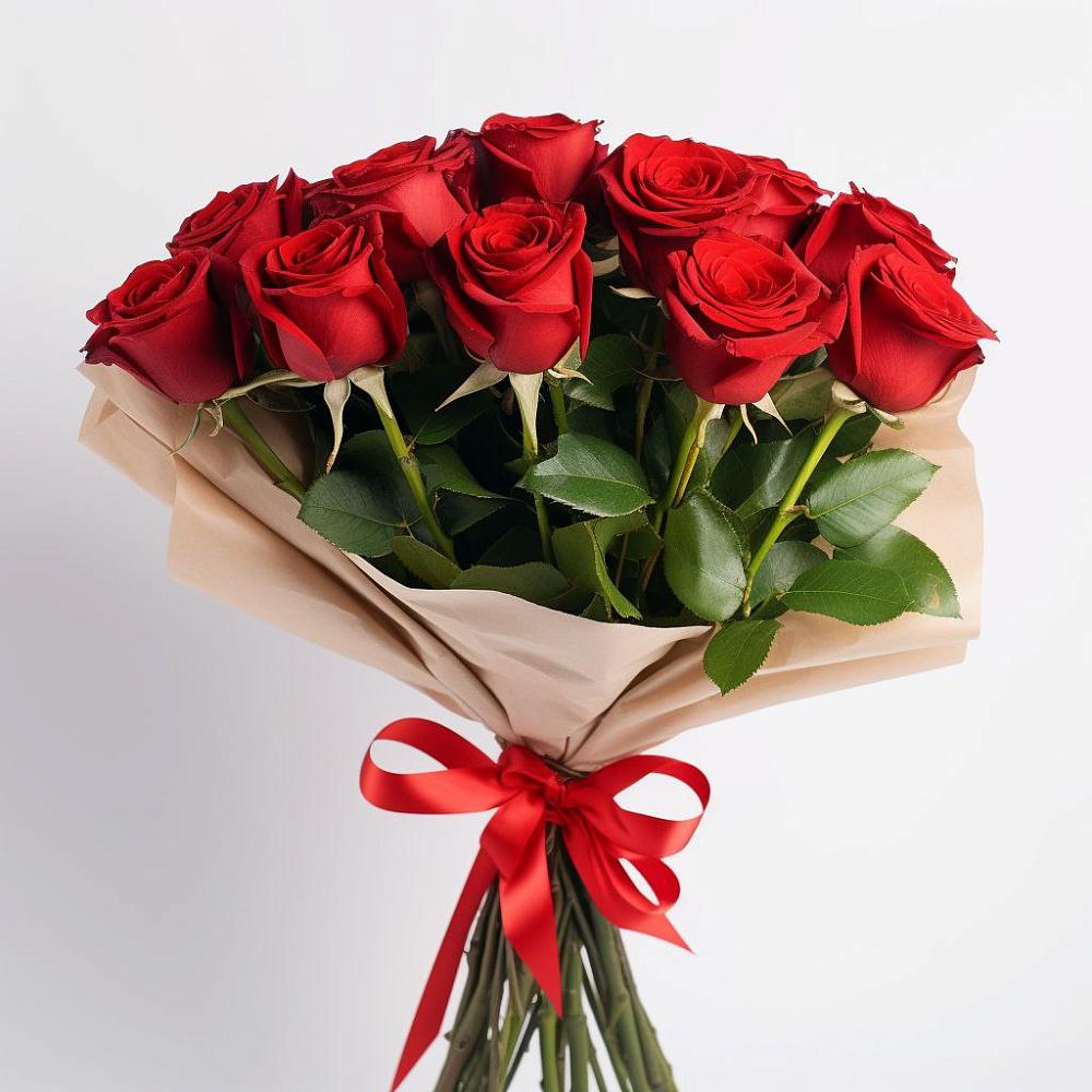 Букет 11 Красных роз Эдлесс Лав в Верхнестепном